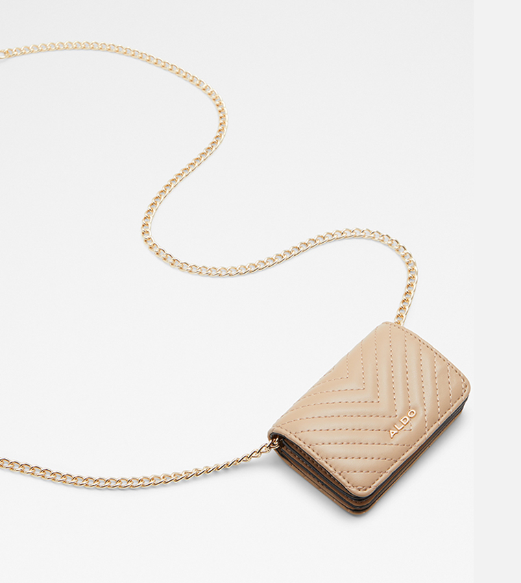 Buy Aldo Accessories KYMAR Quilted Wallet With Sling In Beige 6thStreet Bahrain