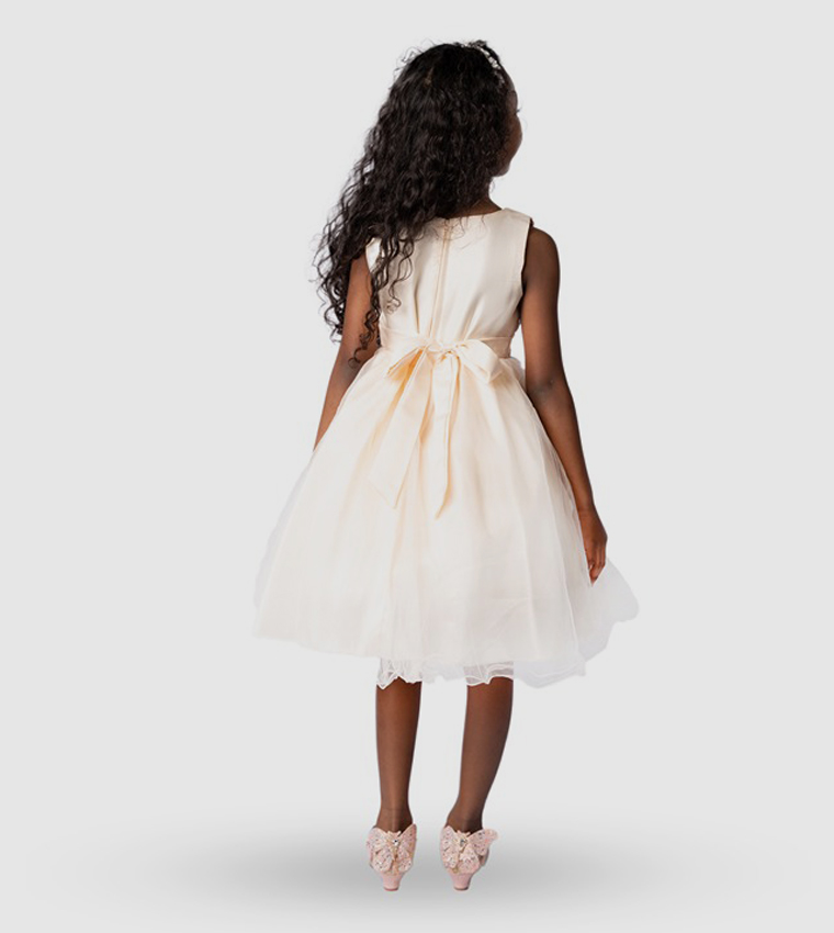 Sequined Fit and Flare Party Dress