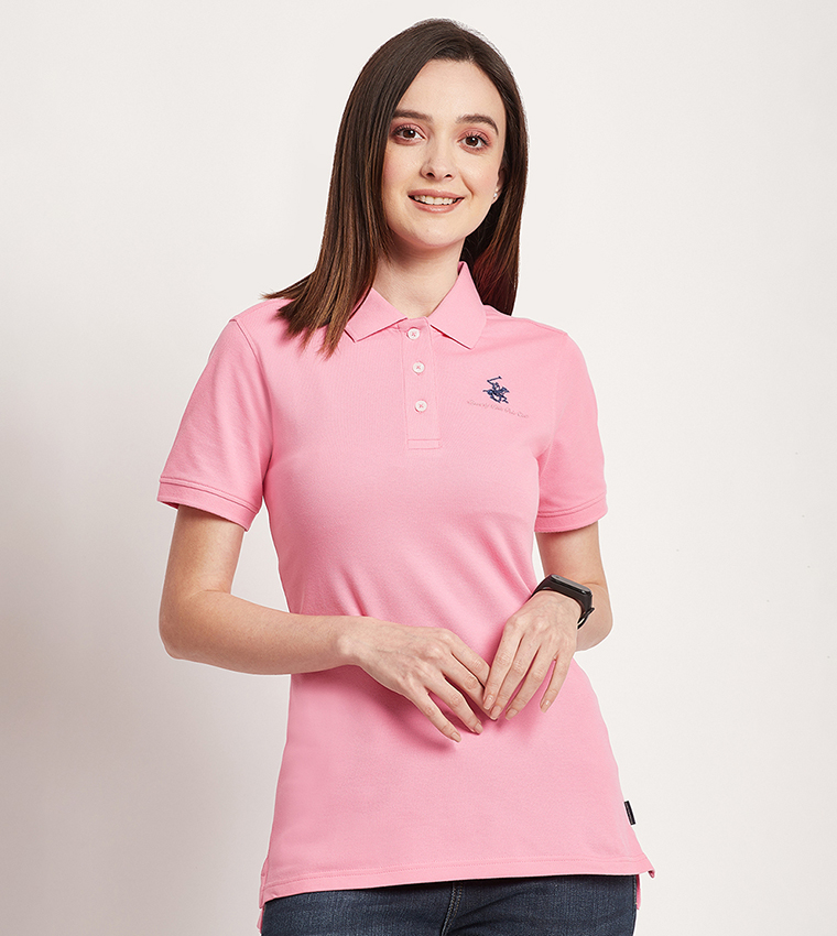 Logo Detail Short Sleeves Polo T-Shirt