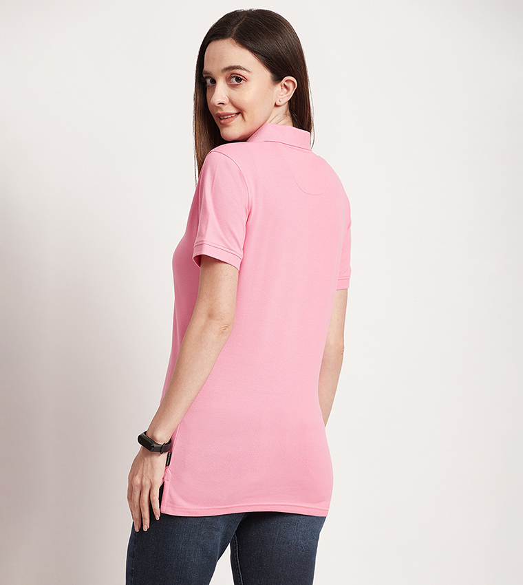 Logo Detail Short Sleeves Polo T-Shirt