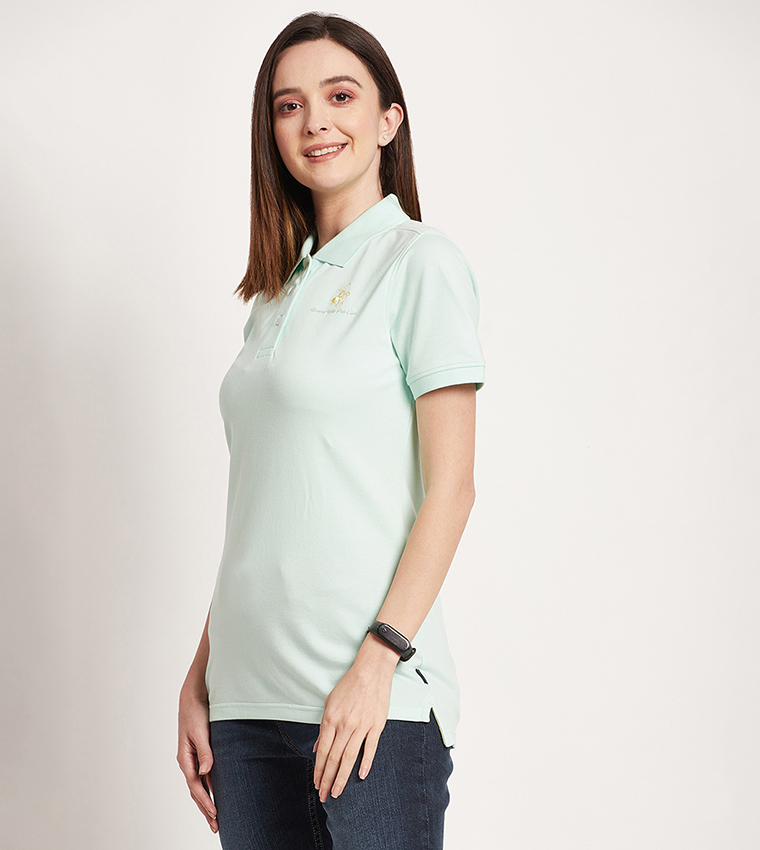 Logo Detail Short Sleeves Polo T-Shirt