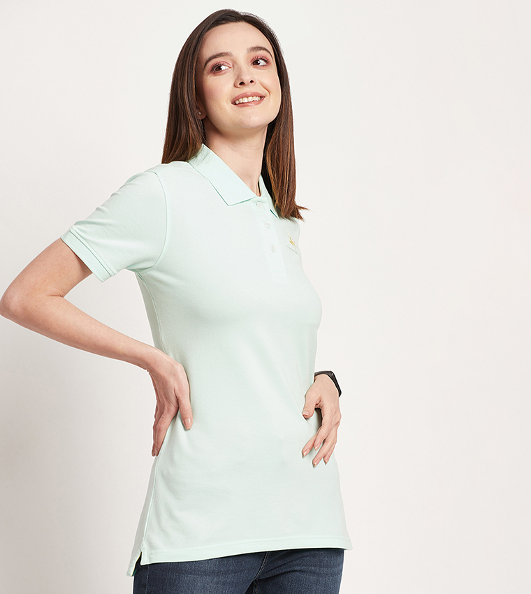 Logo Detail Short Sleeves Polo T-Shirt