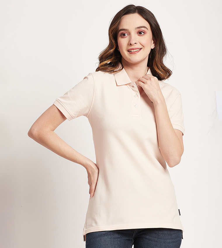 Logo Detail Short Sleeves Polo T-Shirt