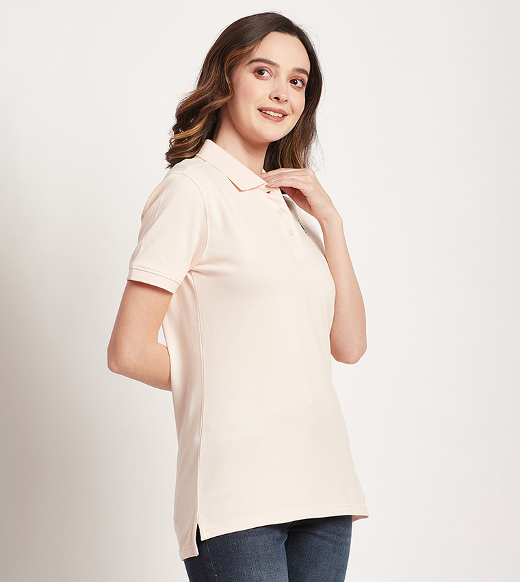 Logo Detail Short Sleeves Polo T-Shirt
