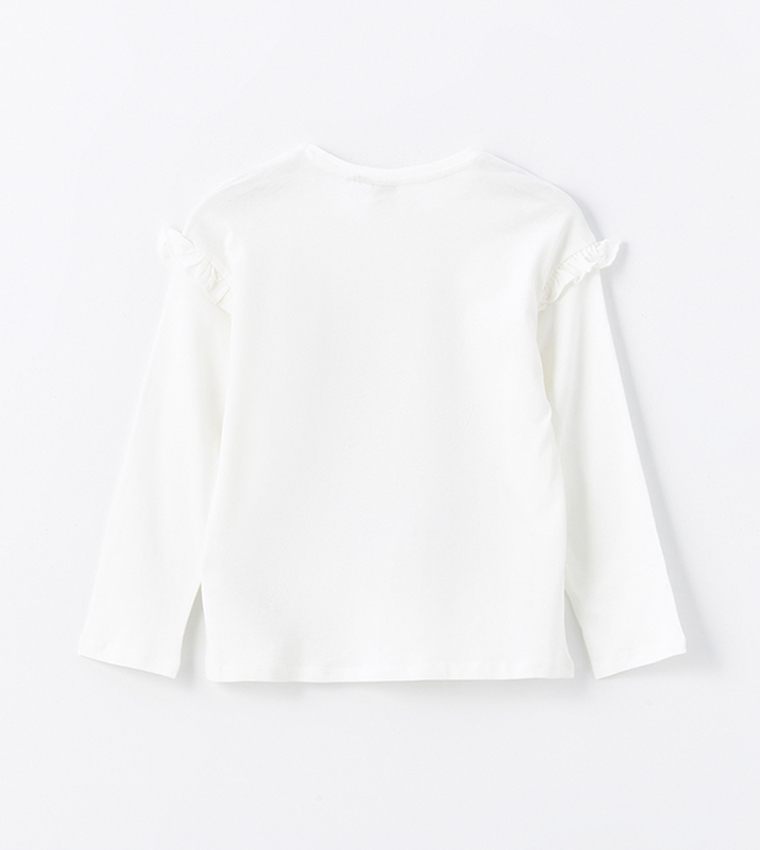Buy LC Waikiki Elsa Printed Long Sleeves T Shirt In White