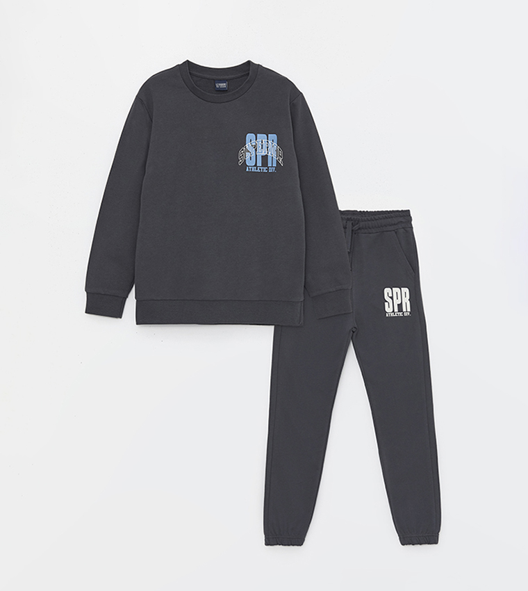 Buy LC Waikiki Printed Long Sleeves Tracksuit In Grey 6thStreet UAE