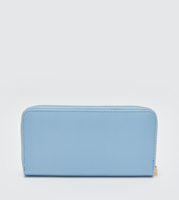 Textured Zip-Around Wallet