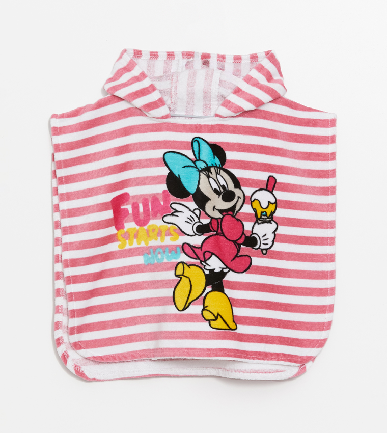 Minnie Mouse Printed Hooded Poncho Towel
