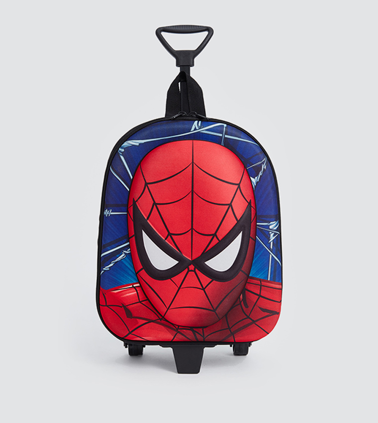 Spider-Man Printed Trolley Backpack
