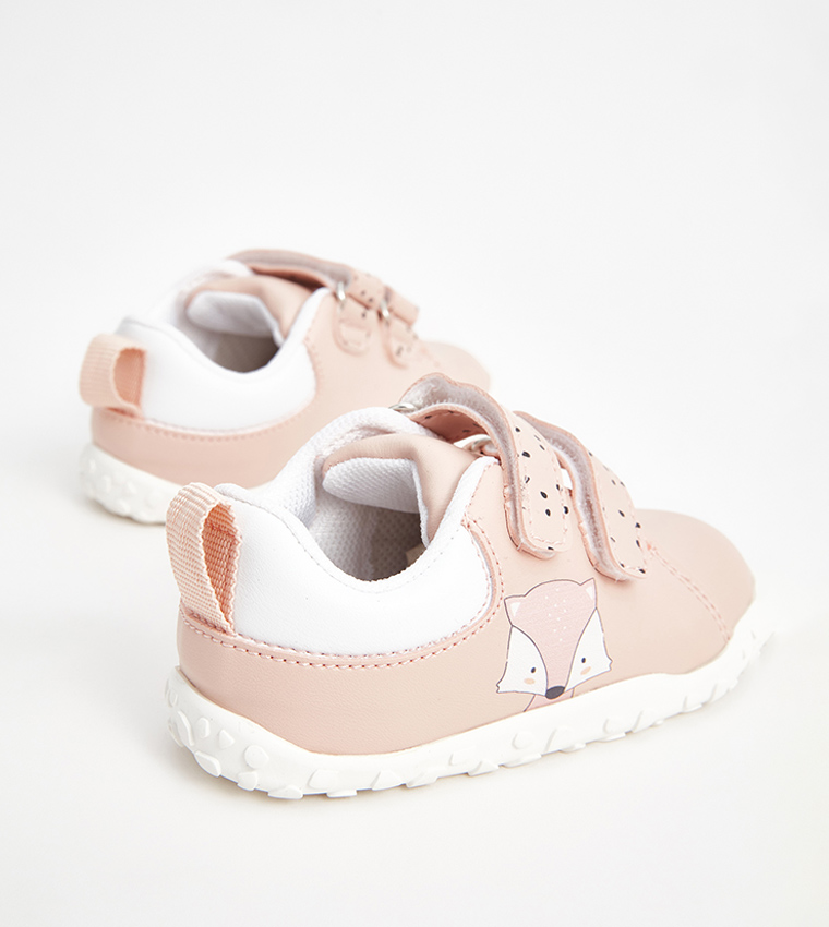 Printed Velcro Closure Sneakers