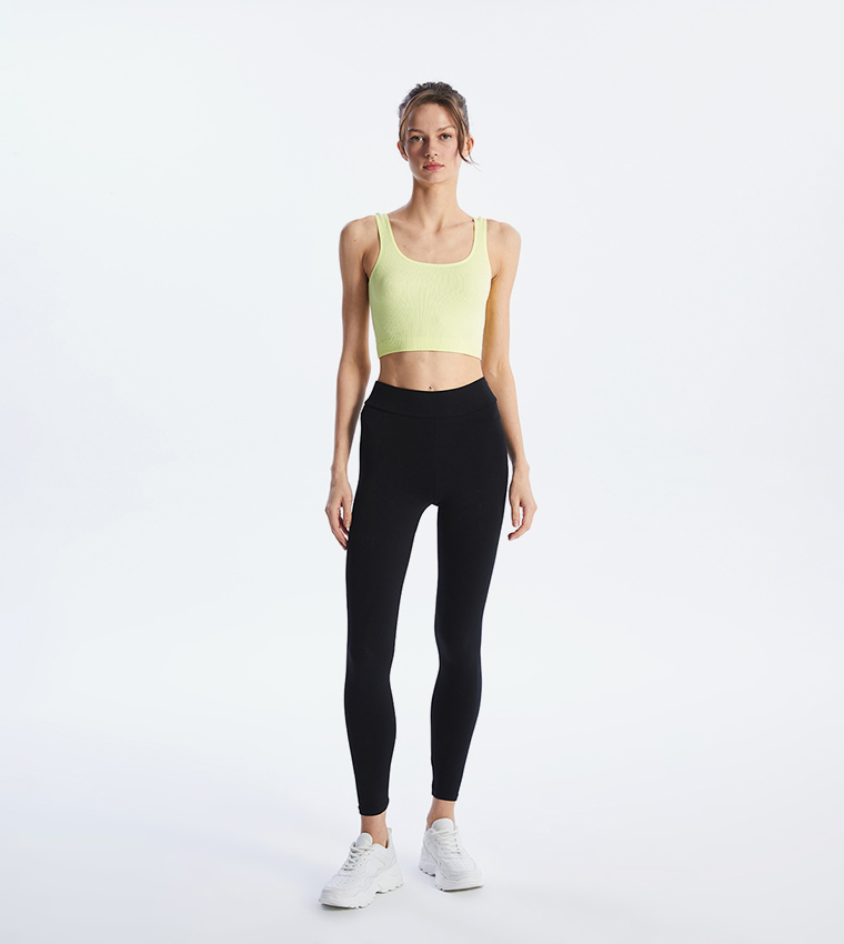 Ribbed Scoop Neck Bralette