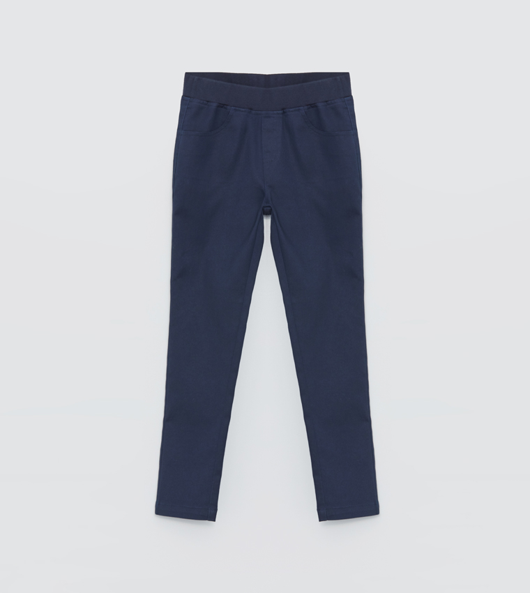 Elastic Waist Super Skinny Fit Pants