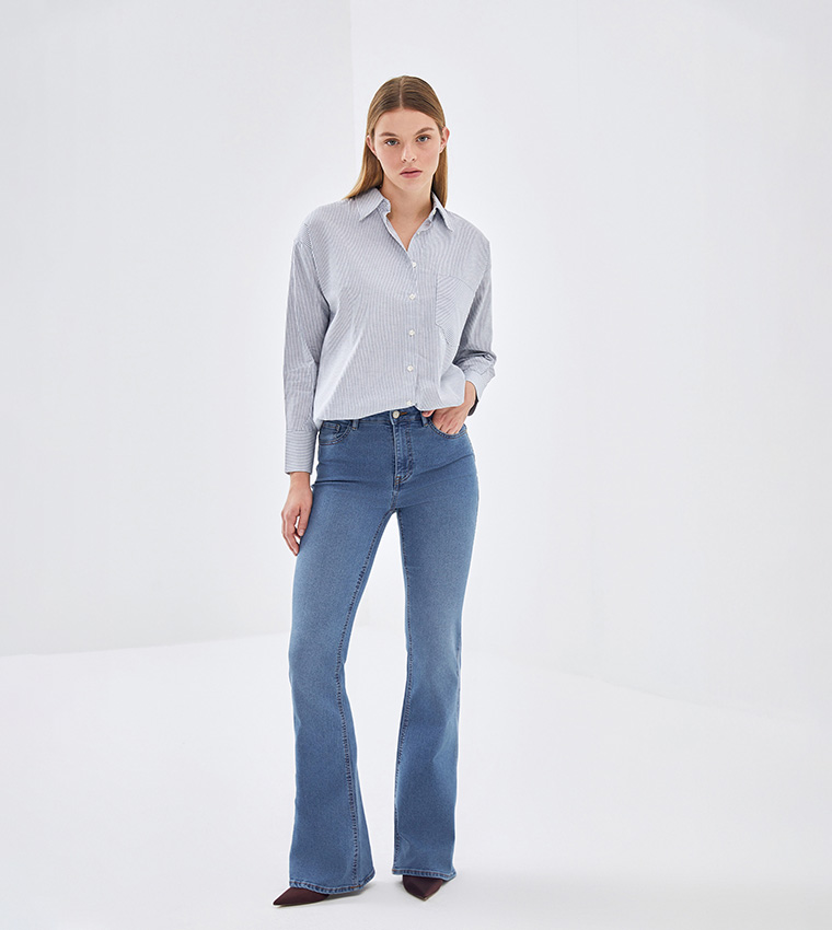Mars High Waist Flared Jeans