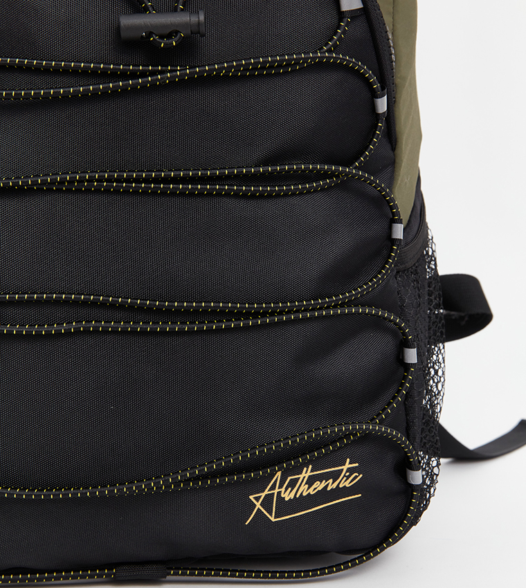 Color Block Zippered Backpack
