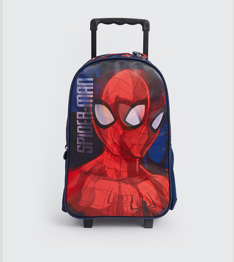 Spider-Man Printed Trolley Backpack