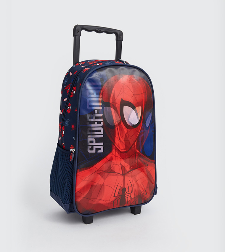Spider-Man Printed Trolley Backpack