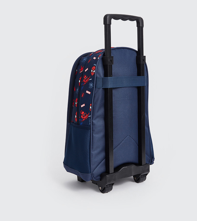 Spider-Man Printed Trolley Backpack