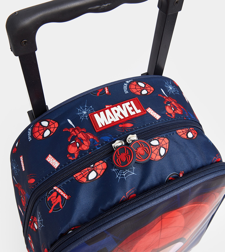 Spider-Man Printed Trolley Backpack