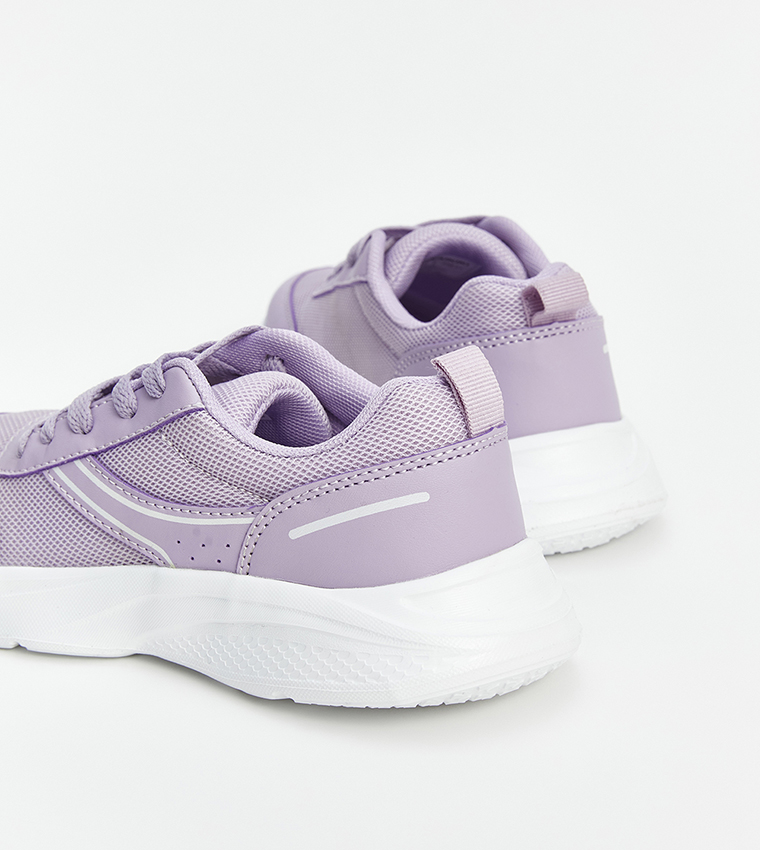 Round Toe Lace-Up Sneakers