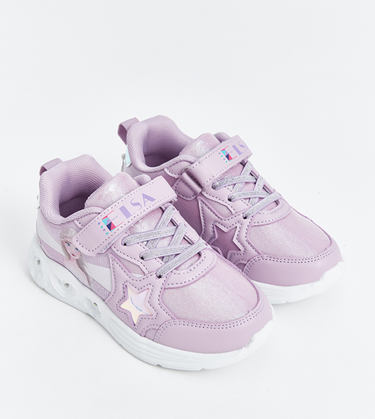 Elsa Printed Illuminated Sole Sneakers