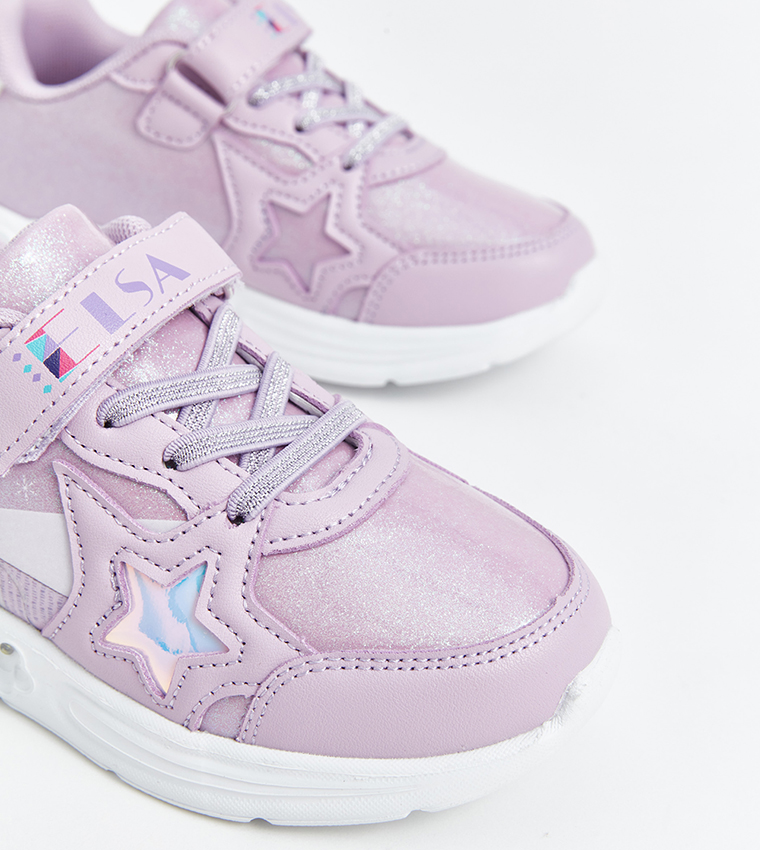 Elsa Printed Illuminated Sole Sneakers