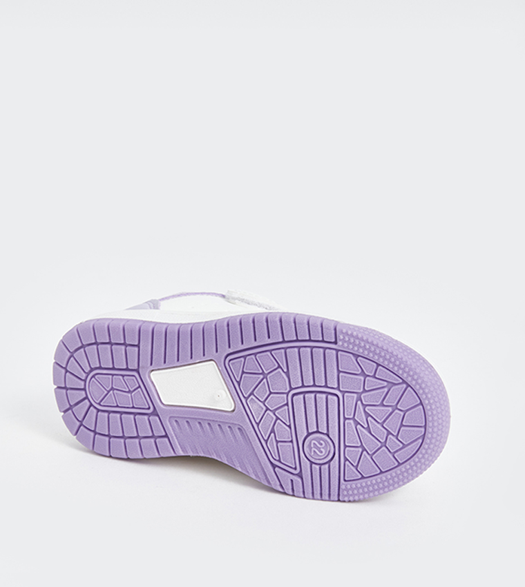 Color Block Velcro Closure Sneakers