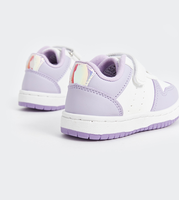 Color Block Velcro Closure Sneakers