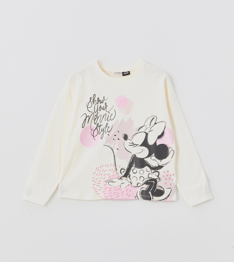 Minnie Mouse Printed Long Sleeves T-Shirt