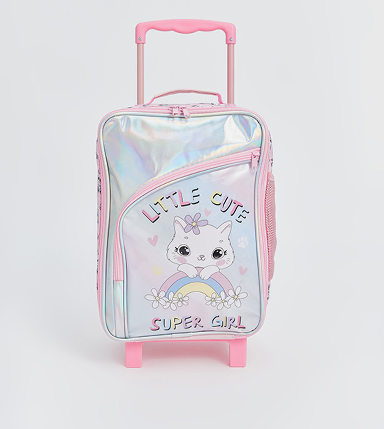 Printed Trolley Backpack