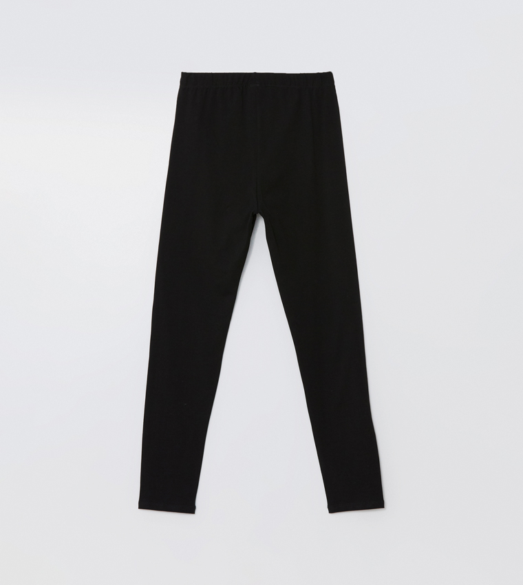 Printed Elastic Waist Leggings