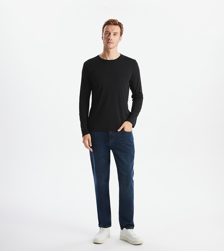 Solid Long Sleeves Sweatshirt