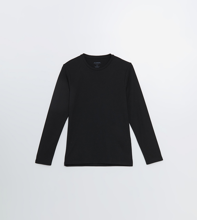 Solid Long Sleeves Sweatshirt