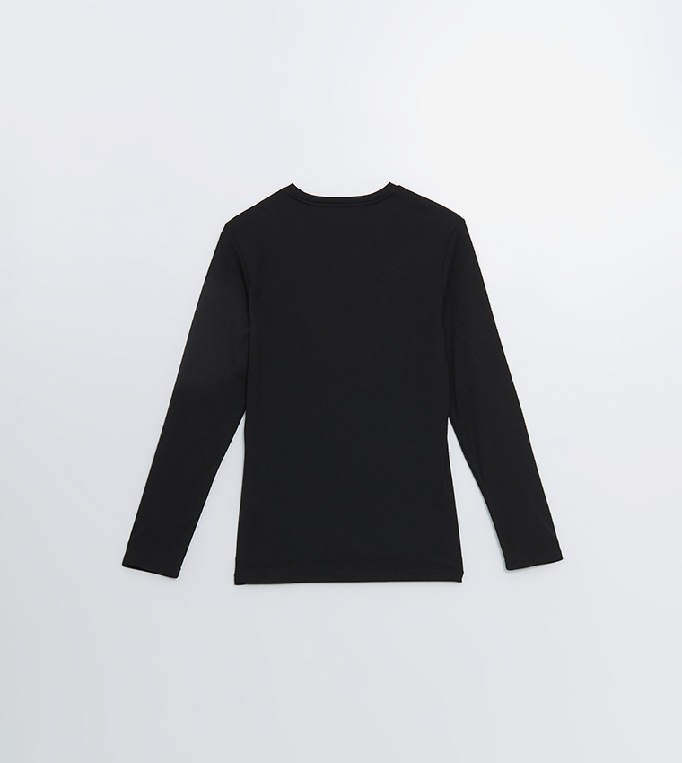 Solid Long Sleeves Sweatshirt