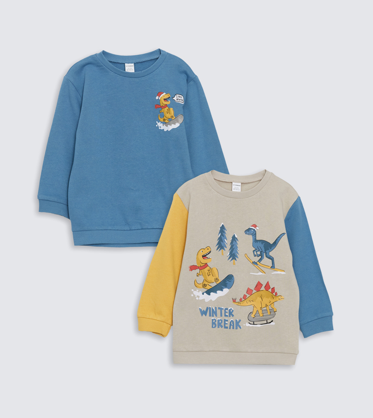 2-Pack Printed Sweatshirts