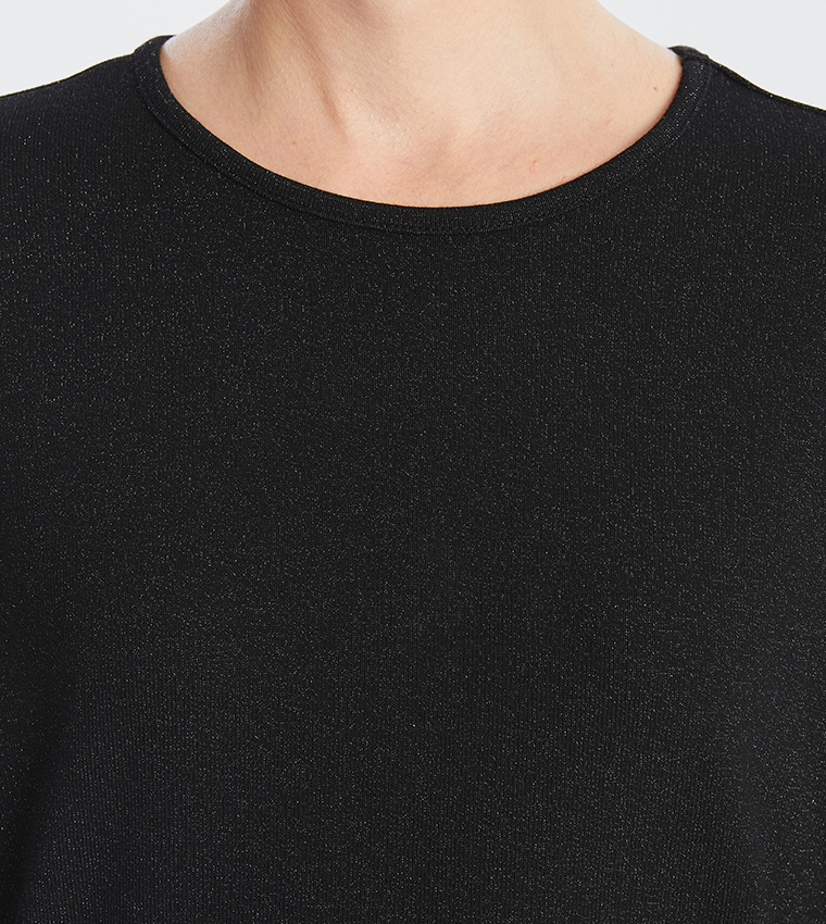 Solid Long Sleeves Oversized T-Shirt