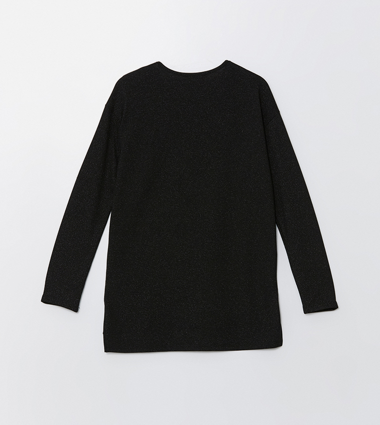 Solid Long Sleeves Oversized T-Shirt