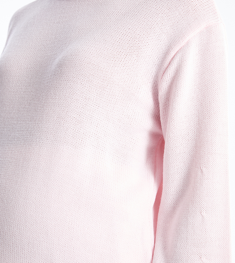 High Neck Maternity Knit Tunic Sweater