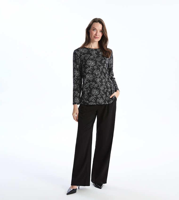 Polka Dots Long Sleeves Top