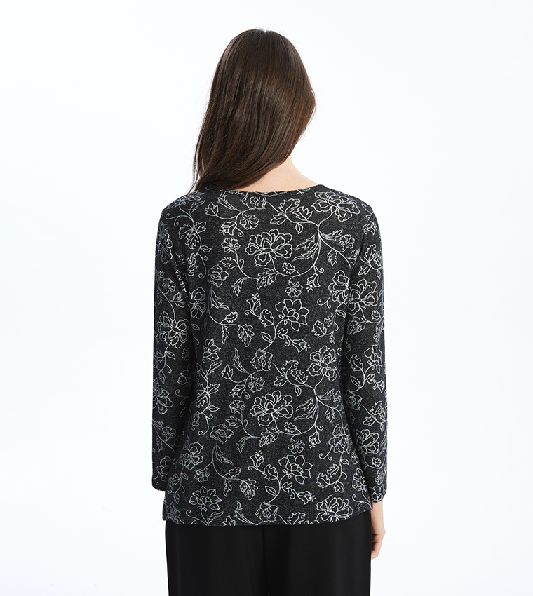 Polka Dots Long Sleeves Top