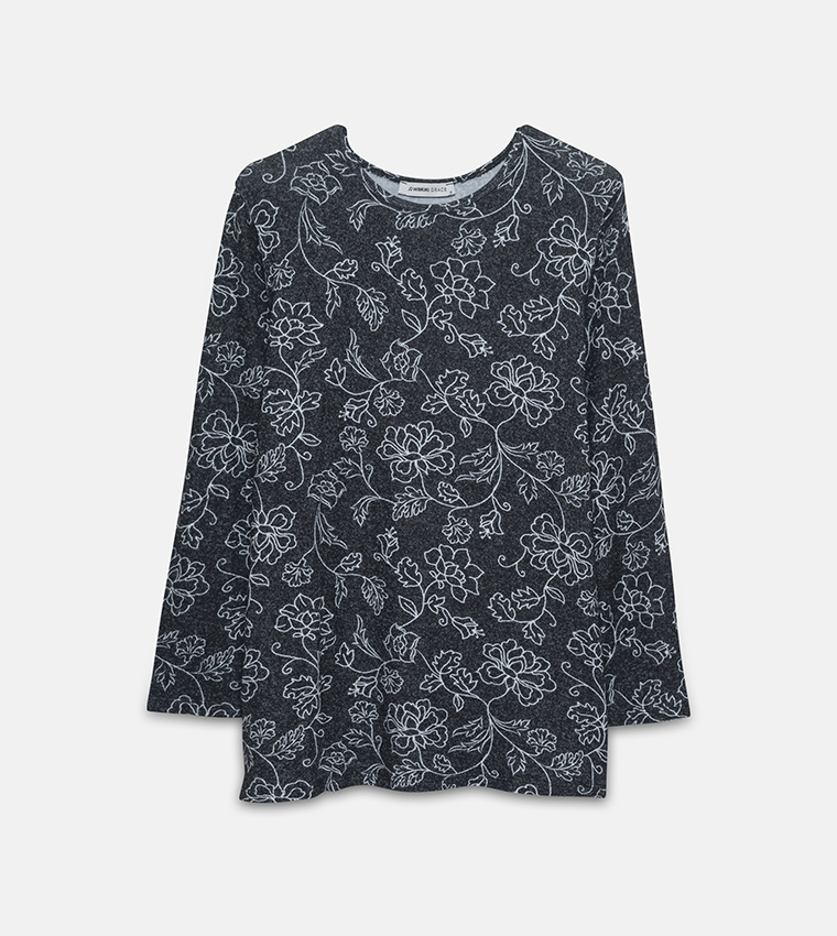 Polka Dots Long Sleeves Top