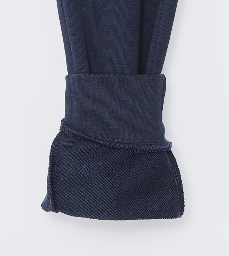 Solid Elastic Waistband Joggers
