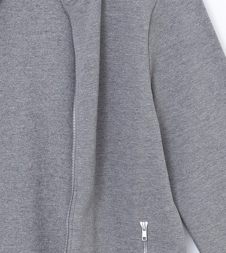 جاكيت كم طويل بسحاب 