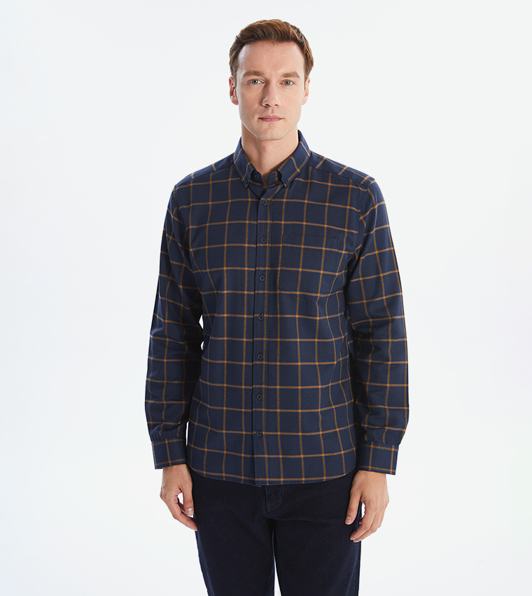 Plaid Long Sleeves Casual Shirt