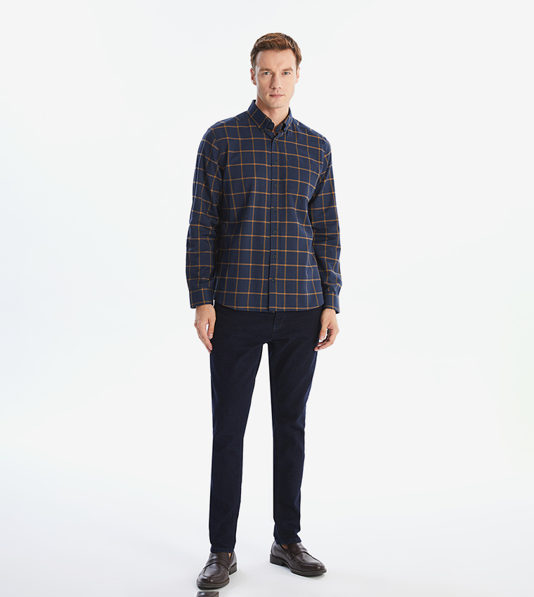 Plaid Long Sleeves Casual Shirt