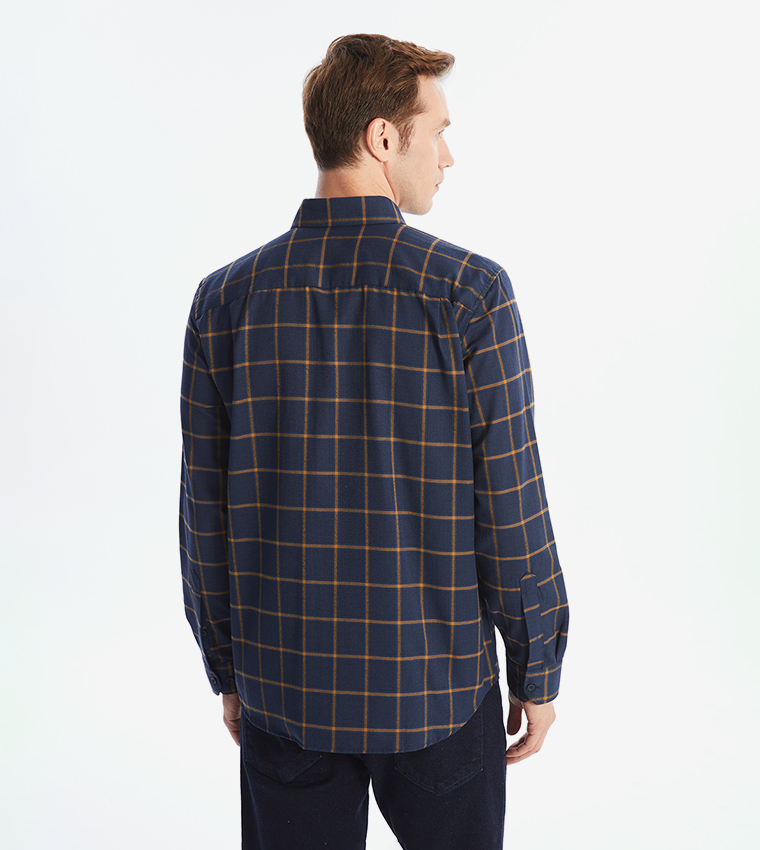 Plaid Long Sleeves Casual Shirt