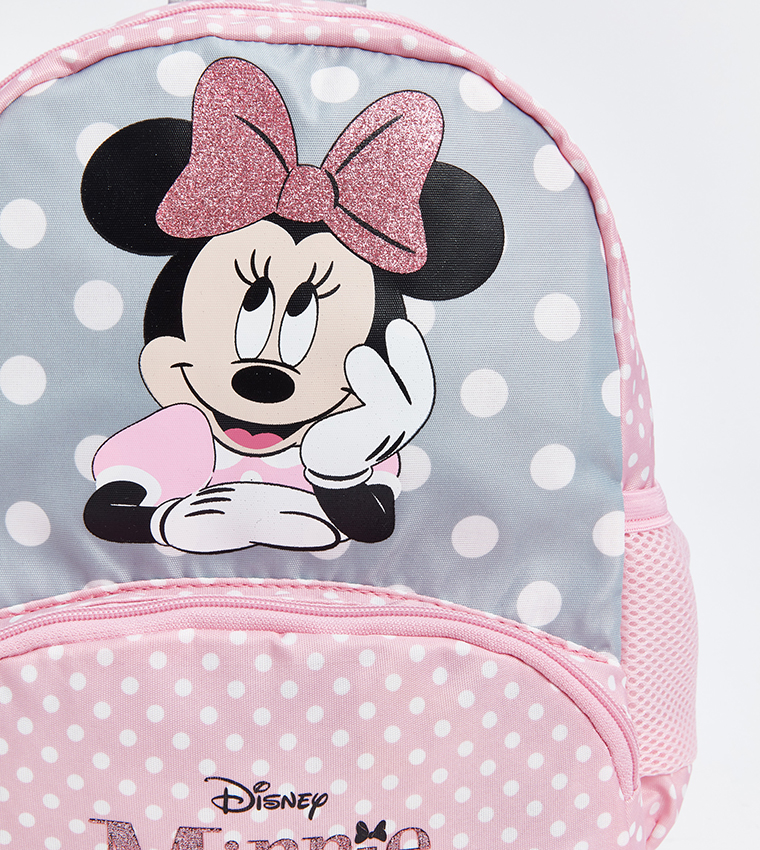 Minnie Mouse Printed Front Pocket Backpack
