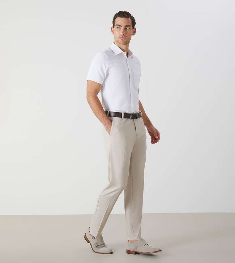 Solid Slim Fit Chinos