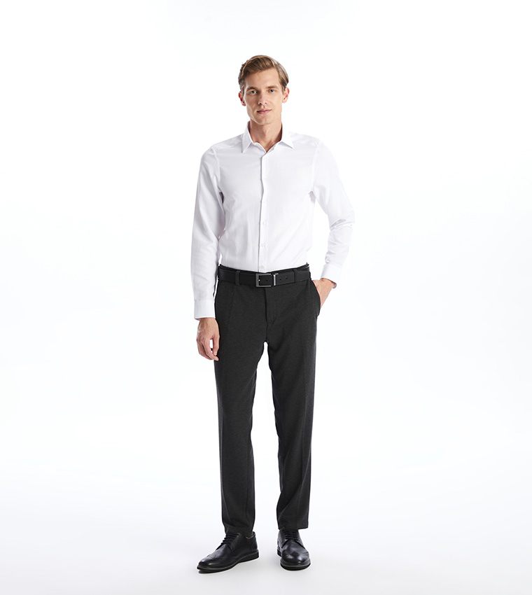 Solid Slim Fit Chinos