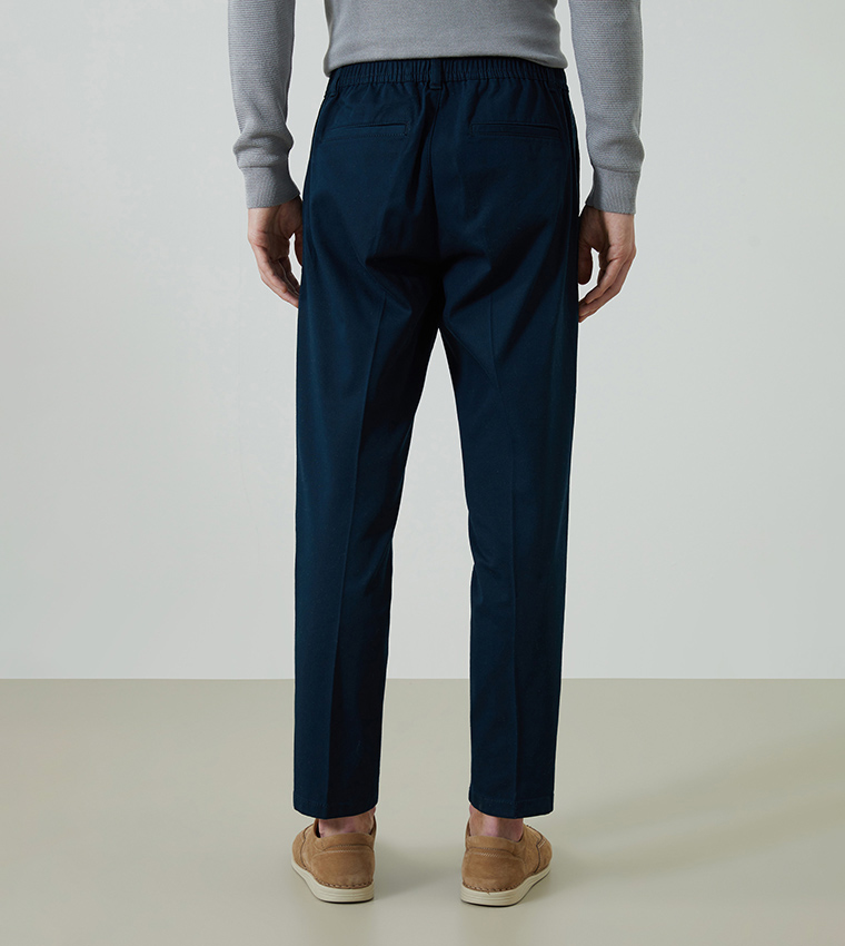 Standard Fit Gabardine Pleated Chinos