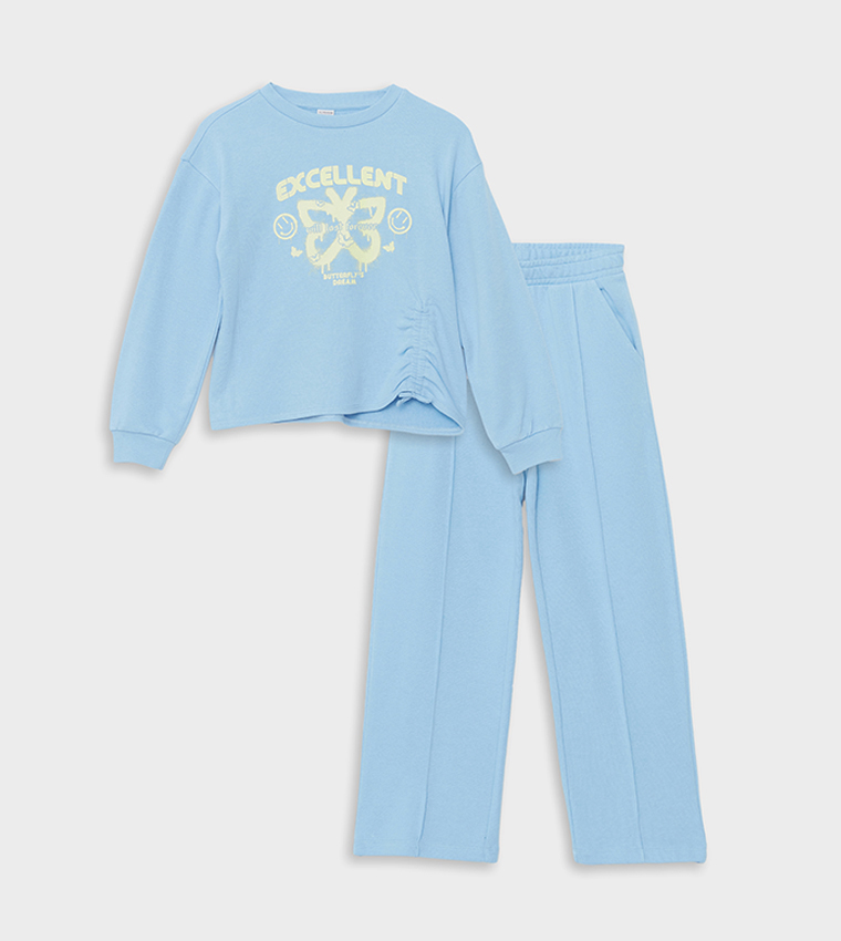 Printed Ruched Clothing Set
